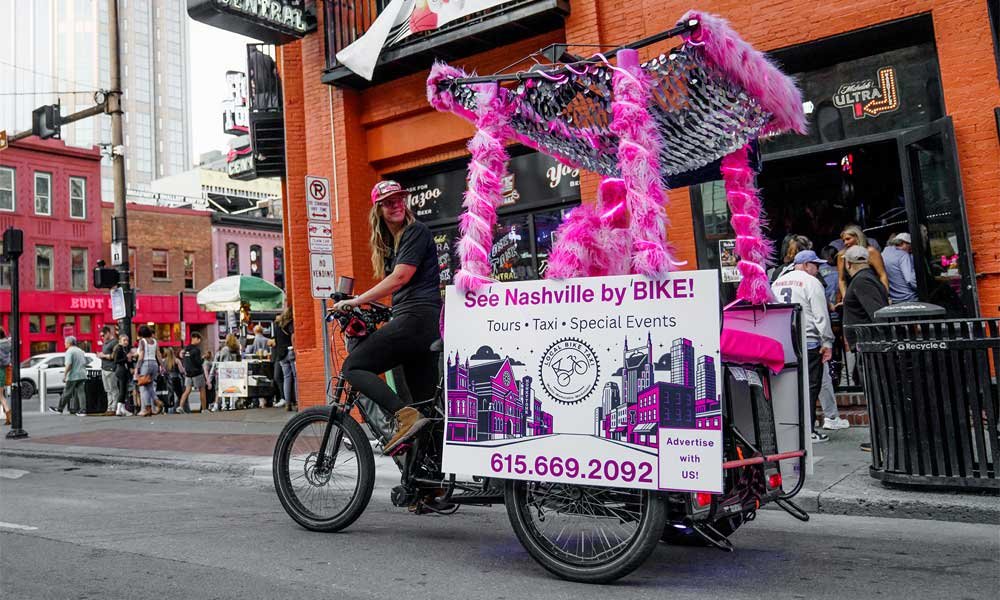 Local Bike Taxi in Downtown Nashville